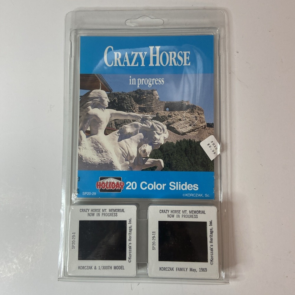 Crazy Horse Mountain Memorial in Progress 20 Color Slides Unopened Package